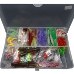 Kit accesorii pentru pescuit, 280 piese, cutie de culoare transparenta